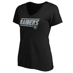 Women's Mascot In Bounds V-Neck T-Shirt - Las Vegas Raiders T-shirts