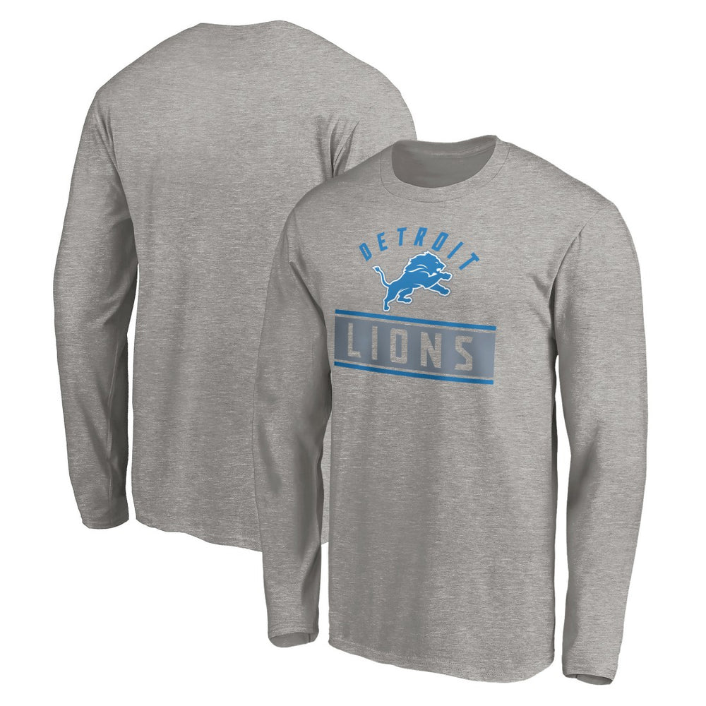 Team Arch Knockout Long Sleeve T-Shirt - Detroit Lions T-shirts