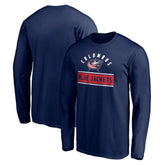NHL Columbus Blue Jackets Team Arch Knockout Long Sleeve T-Shirt