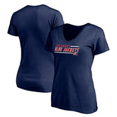 NHL Columbus Blue Jackets Women's Mascot In Bounds V-Neck T-Shirt