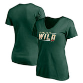 NHL Minnesota Wild Women's Mascot In Bounds V-Neck T-Shirt