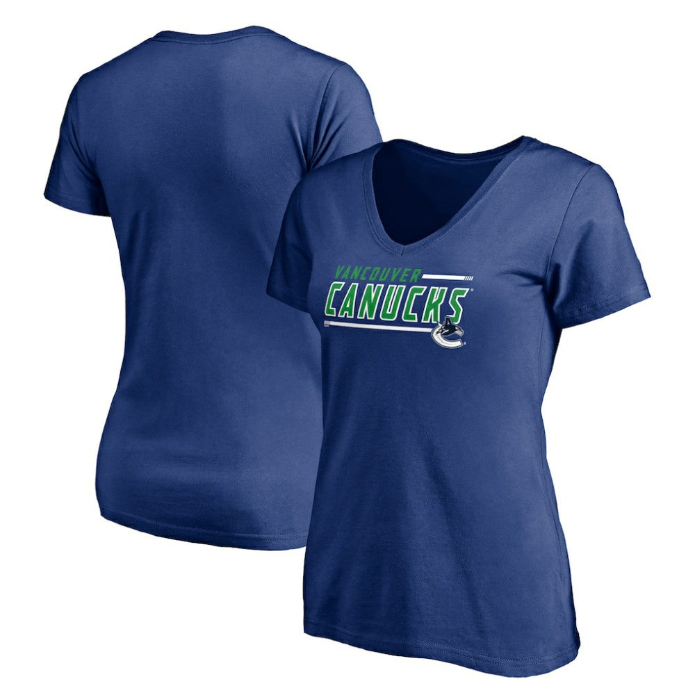 NHL Vancouver Canucks Women's Mascot In Bounds V-Neck T-Shirt