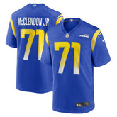Warren McClendon Jr. Team Game Jersey - Los Angeles Rams Jerseys