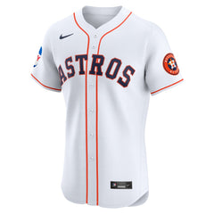White Houston Astros Nike Home Elite Patch Jersey