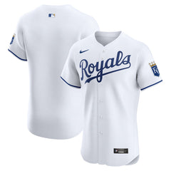 White Kansas City Royals Nike Home Elite Jersey