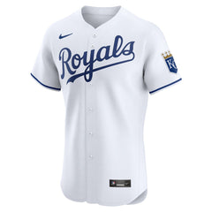 White Kansas City Royals Nike Home Elite Jersey