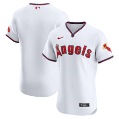 White Los Angeles Angels Nike Alternate Vapor Premier Elite Patch Jersey