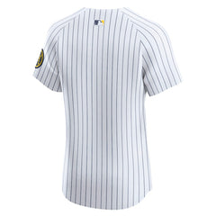 White Milwaukee Brewers Nike Alternate Vapor Premier Elite Patch Jersey