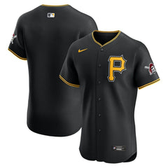 Black Pittsburgh Pirates Nike Alternate Vapor Premier Elite Patch Jersey