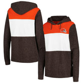 Antigua Women's Wicket Pullover Hoodie - Cleveland Browns Hoodies