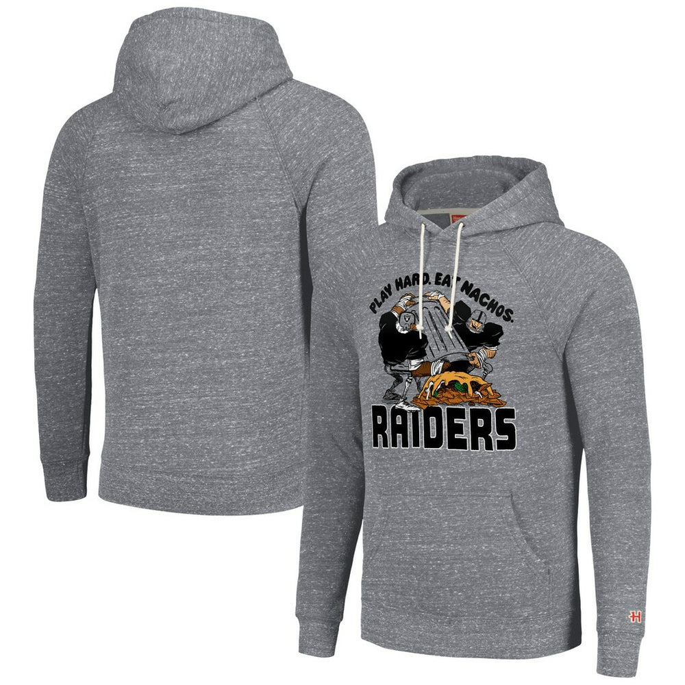 Homage Unisex NFL x Guy Fieri’s Flavortown Tri-Blend Pullover Hoodie - Las Vegas Raiders Hoodies