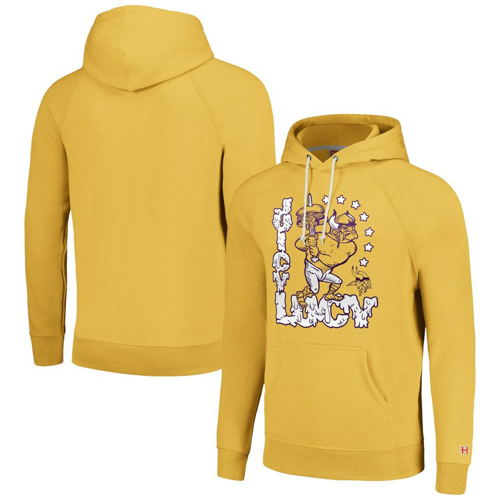 Homage Unisex NFL x Guy Fieri’s Flavortown Tri-Blend Pullover Hoodie - Minnesota Vikings Hoodies