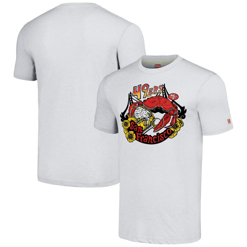 Homage Unisex NFL x Guy Fieri’s Flavortown Tri-Blend T-Shirt - San Francisco 49ers T-shirts