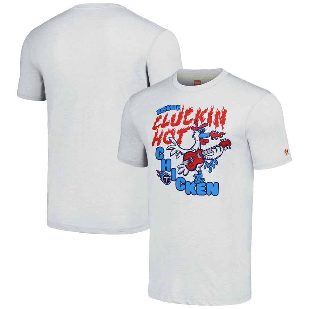 Homage Unisex NFL x Guy Fieri’s Flavortown Tri-Blend T-Shirt - Tennessee Titans T-shirts