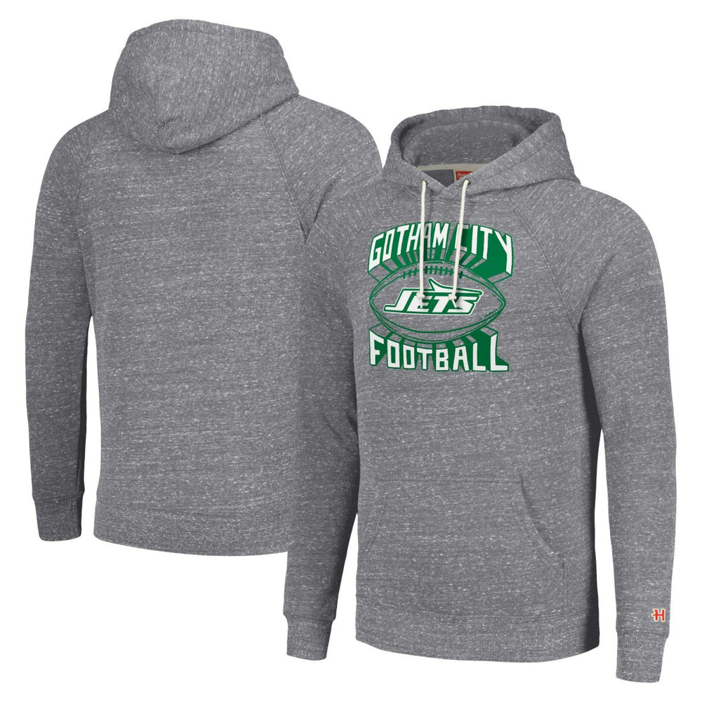 Homage Unisex Hyperlocal Raglan Pullover Hoodie - New York Jets Hoodies