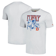 John Elway Homage Unisex Unisex Caricature Retired Player Tri-Blend T-Shirt - Denver Broncos T-shirts