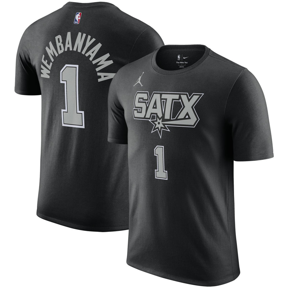 Victor Wembanyama San Antonio Spurs Jordan Brand 2022/23 Statement Edition Name & Number T-Shirt