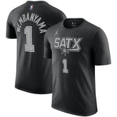 Victor Wembanyama San Antonio Spurs Jordan Brand 2022/23 Statement Edition Name & Number T-Shirt