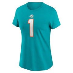 Tua Tagovailoa Women's Player Name & Number T-Shirt - Miami Dolphins T-shirts