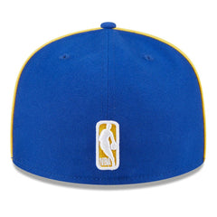 New Era Golden State Warriors Piped & Flocked 59Fifty Fitted Hat