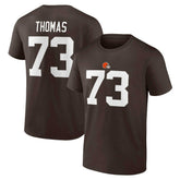 Joe Thomas Retired Player Icon Name & Number T-Shirt - Cleveland Browns T-shirts