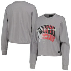 Chicago Bulls The Wild Collective Women's Band Cropped Long Sleeve T-Shirt sale