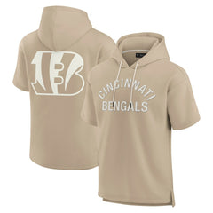 Unisex Elements Super Soft Fleece Short Sleeve Pullover Hoodie - Cincinnati Bengals Hoodies