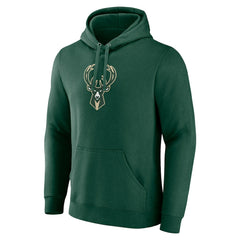 Fanatics Milwaukee Bucks Primary Logo Pullover Hoodie