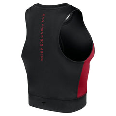 Women's Studio Fitted Gym Tank Top - San Francisco 49ers Tops