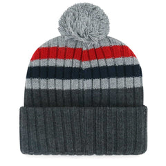 Gray Boston Red Sox '47 Stack Cuffed Knit Hat with Pom