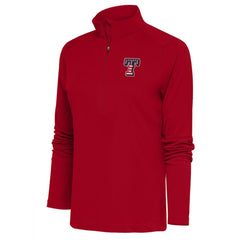 Red Texas Rangers Antigua Women's Patriotic Tribute Half-Zip Pullover Top