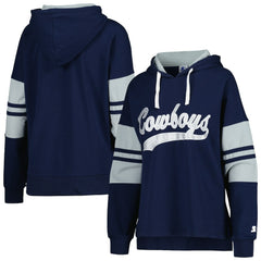 Starter Women's Bump And Run Long Sleeve Hoodie T-Shirt - Dallas Cowboys Hoodies