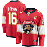 NHL Aleksander Barkov Florida Panthers Fanatics Captain Patch Home Breakaway Jersey