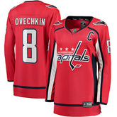 NHL Alexander Ovechkin Washington Capitals Fanatics Women's Captain Patch Home Breakaway Player Jersey
