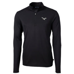 Cutter & Buck Gridiron Classics Big & Tall Virtue Eco Pique Recycled Quarter-Zip Pullover Top - Philadelphia Eagles Pullover