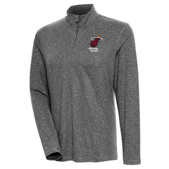 Miami Heat Antigua Women's Confront Quarter-Zip Pullover Top