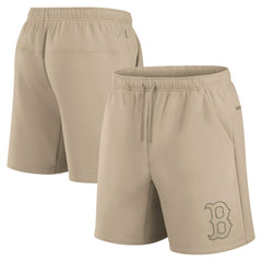 Khaki Boston Red Sox Fanatics Unisex Elements Super Soft Fleece Shorts