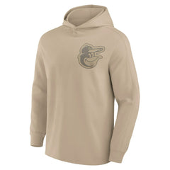 Khaki Baltimore Orioles Fanatics Elements Lightweight Fleece Hoodie