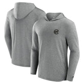 Black Chicago Cubs Fanatics Front Office Tech Lightweight Hoodie T-Shirt
