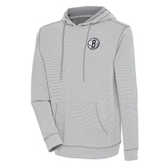 Brooklyn Nets Antigua Axe Bunker Tri-Blend Pullover Hoodie