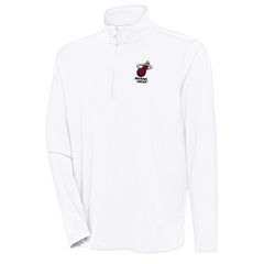 Miami Heat Antigua Hunk Quarter-Zip Pullover Top