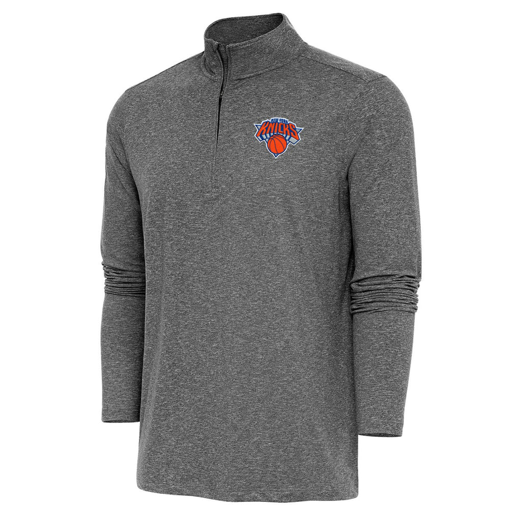 New York Knicks Antigua Hunk Quarter-Zip Pullover Top