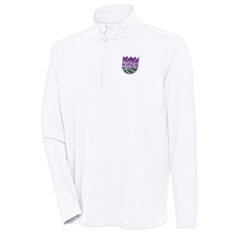 Sacramento Kings Antigua Hunk Quarter-Zip Pullover Top