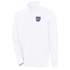 Sacramento Kings Antigua Hunk Quarter-Zip Pullover Top