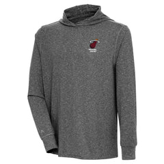 Miami Heat Antigua Saga Long Sleeve Hoodie T-Shirt