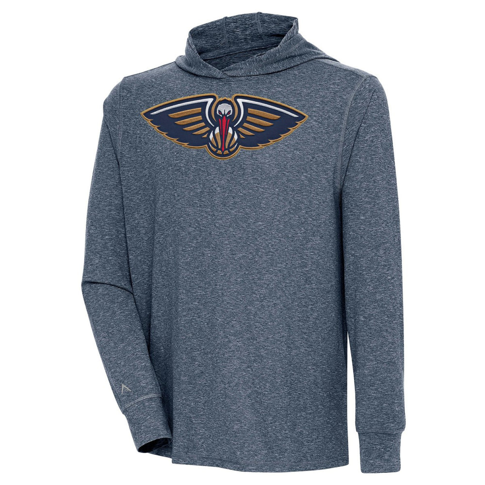 New Orleans Pelicans Antigua Saga Long Sleeve Hoodie T-Shirt