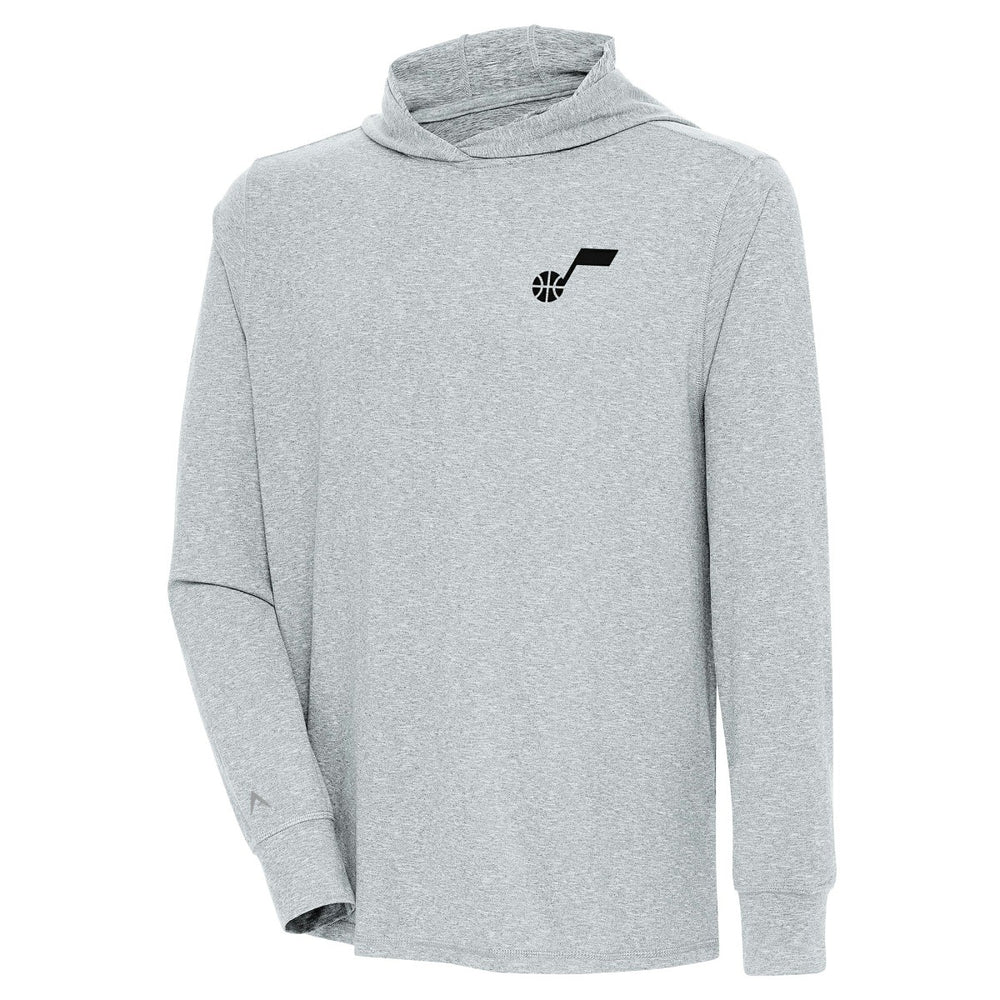 Utah Jazz Antigua Saga Long Sleeve Hoodie T-Shirt