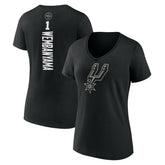 Victor Wembanyama San Antonio Spurs Women's Playmaker Name & Number V-Neck T-Shirt