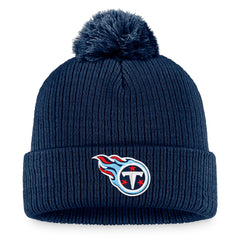 Women's Cuffed Knit Hat with Pom - Tennessee Titans Hats