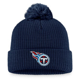 Women's Logo Cuffed Knit Hat with Pom - Tennessee Titans Hats